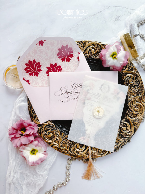 P230946 Fan Indochine Invitations