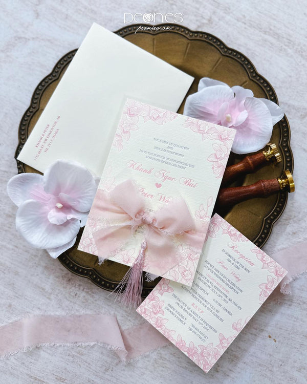 P231266 Pink Romantic Wedding Invitation