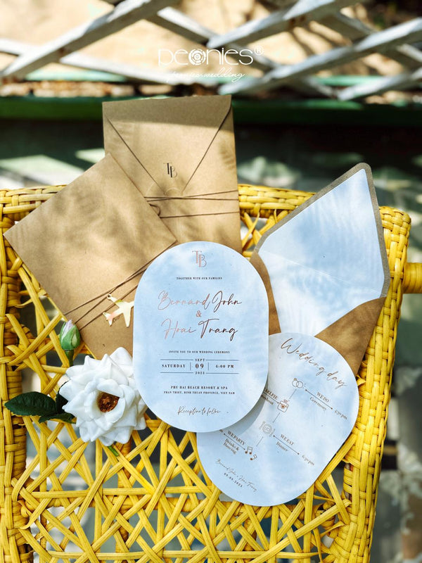 P240179 Beach Rustic Boho Invitation