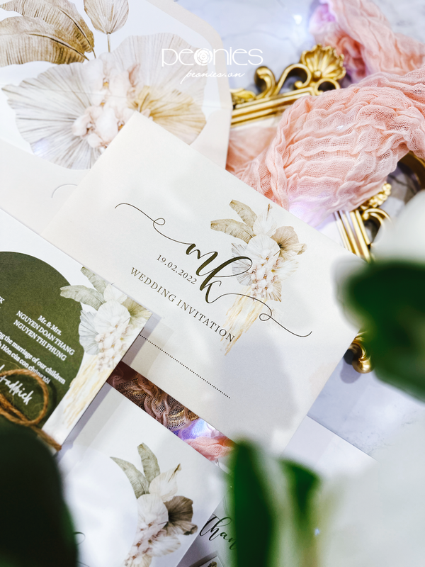 P00230914 Boho Wedding Invitations