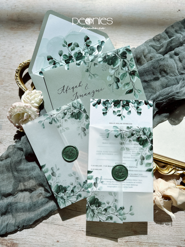 P00230916 Greenery Vellum Invitations