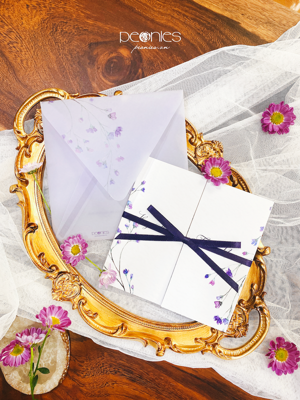 P231258 Lilac Vellum Invitation